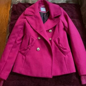 Pink pea coat